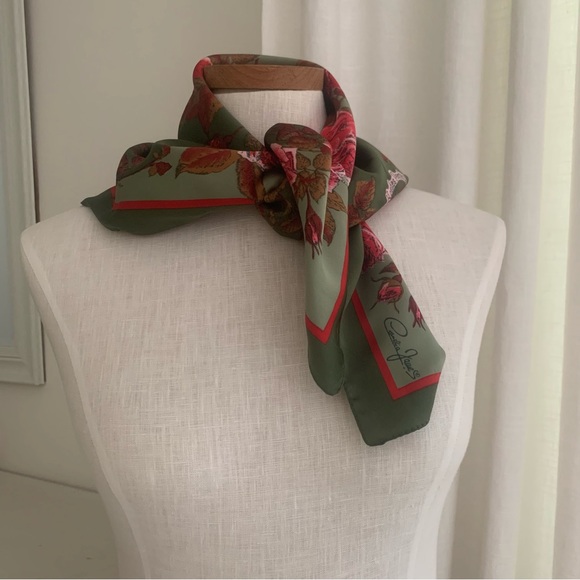 Cornelia James Vintage Rose Silk Scarf - Picture 9 of 15